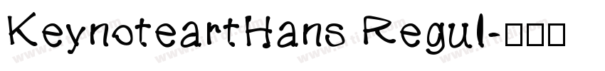KeynoteartHans Regul字体转换